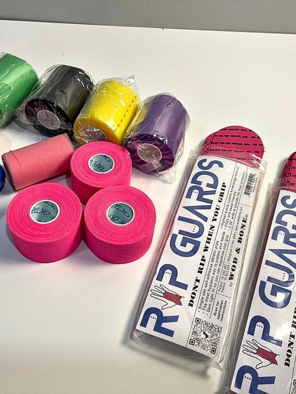 WOD & DONE Rip Guards and Kinesiology Athletic Tape Bundle